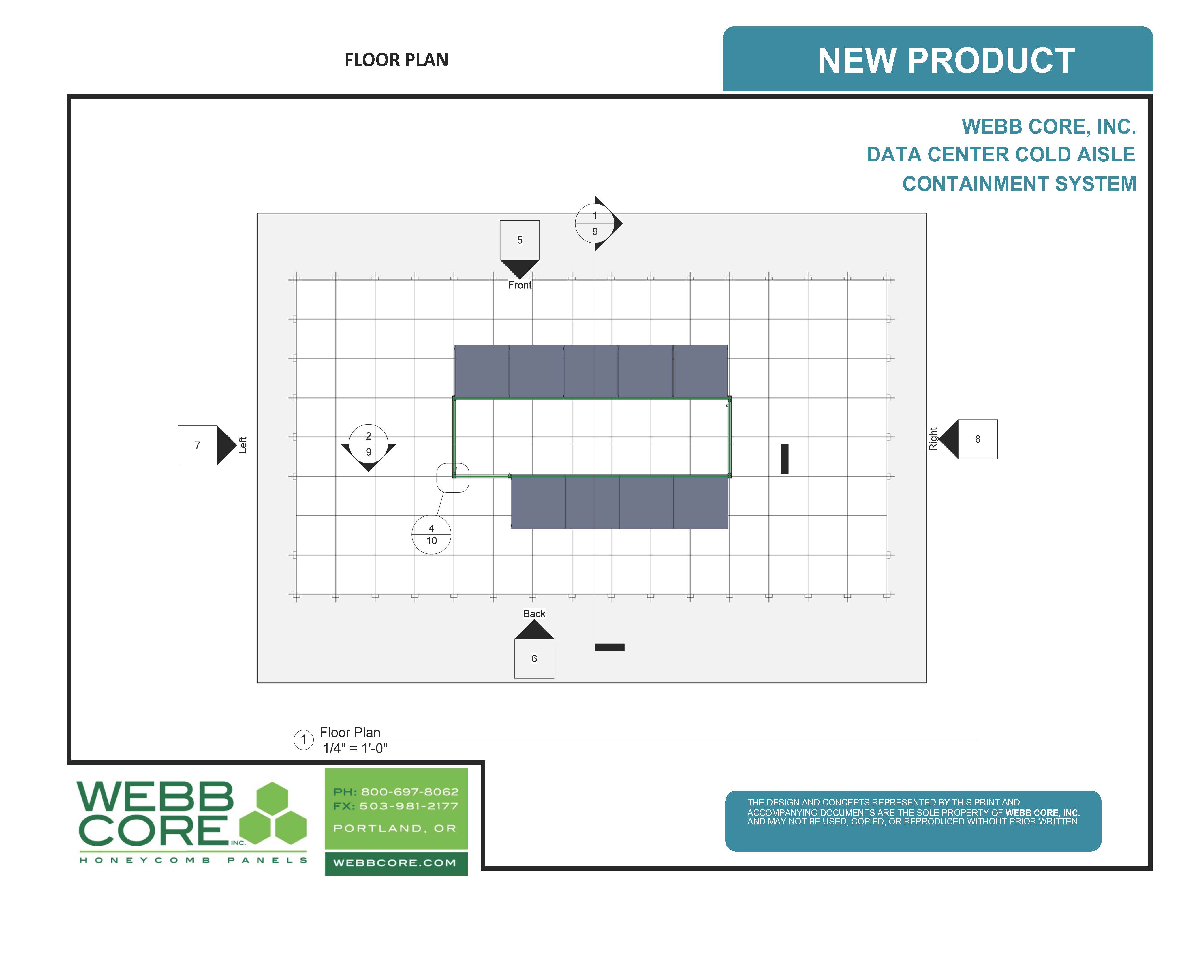 Data center cold aisle containment system