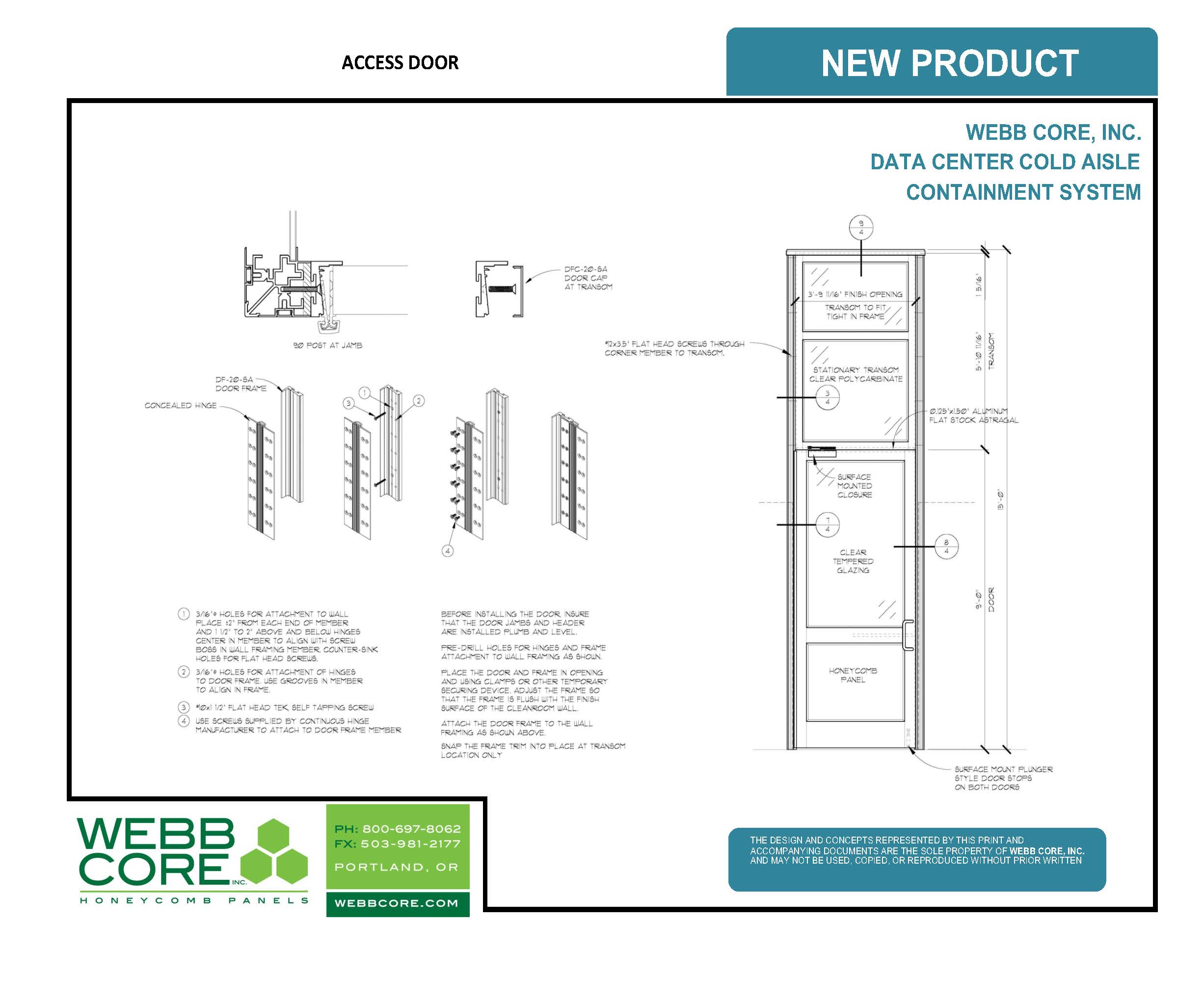 Data Center Cold Aisle Containment system