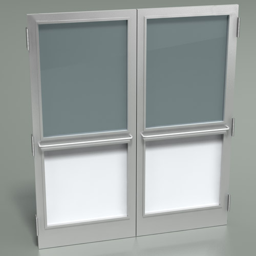 cleanroom aluminum double door