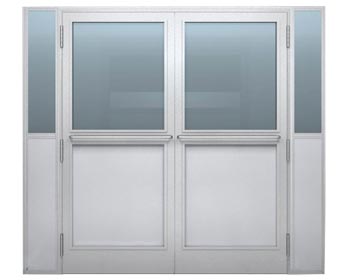 Aluminum cleanrom double doors