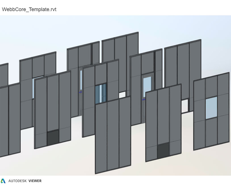 Wall system Revit file